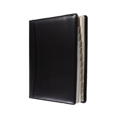 William Collins Collins - Elite - Manager 2026 12 Month Calendar Year Planner, Week-To-View With Appointments Diary - Black (1190V.99-26)