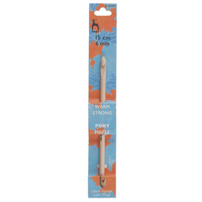 Groves Of Thames Maple C/hk D/e 6.00Crochet Hook: Double-Ended: Maple: 15Cm X 6.00mmPony from B&Q