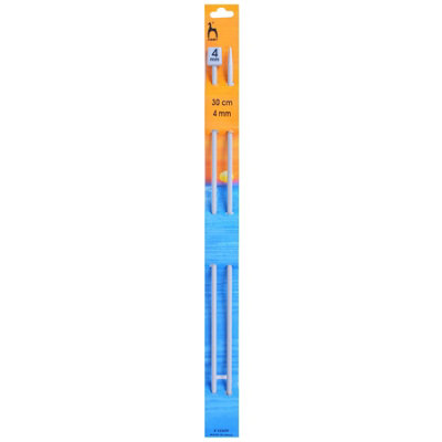 B&Q -  Classic Knobbed Knitting Pins Needles 4.0mm X 30Cm