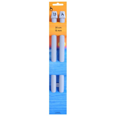 B&Q -  Classic Knobbed Knitting Pins Needles 15mm X 30Cm