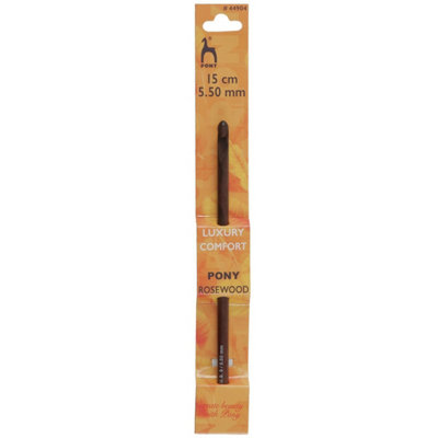 B&Q -  Rwood C/hook 15CmCrochet Hook: Rosewood: 15Cm X 5.50mmPony