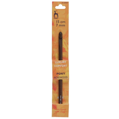 B&Q -  Rwood C/hook 15CmCrochet Hook: Rosewood: 15Cm X 7.00mmPony