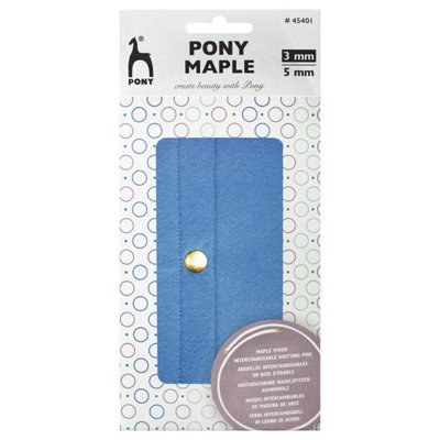 B&Q -  Maple I/c F/case 3-6Maple: Knitting Pins: Circular: Interchangeable Set: DeluxePony