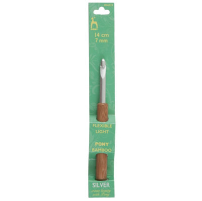 Groves Of Thames C/hk W/bamb 7.00Crochet Hook: Aluminium With Bamboo Handle: 14Cm X 7.00mmPony from B&Q