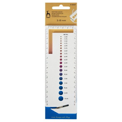 Pony Knitters Gauge: 2.00mm10.00mm from B&Q