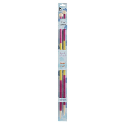 B&Q -  Flr K/p 35Cmx6.50mmKnitting Pins: Single-Ended: Hand Coloured: Flair: 35Cm X 6.50mmPony
