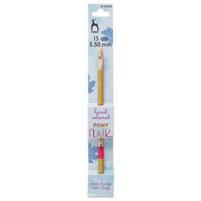B&Q -  Flr C/hk 5.50mmCrochet Hook: Flair: Hand Painted: 15Cm X 5.50mmPony