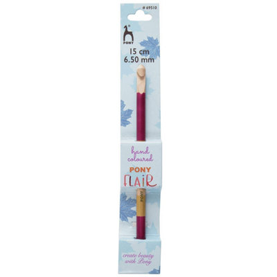 B&Q -  Flr C/hk 6.50mmCrochet Hook: Flair: Hand Painted: 15Cm X 6.50mmPony