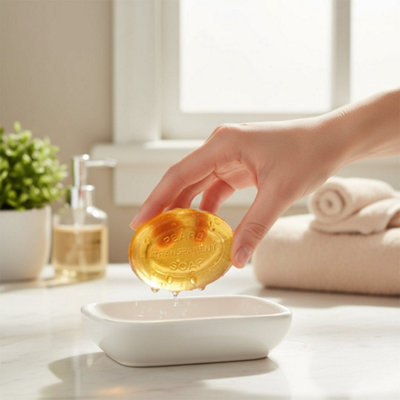 Generic Pears Bar Soap 75G Transparent Amber Scent Natural Moisturizing Bar from B&Q