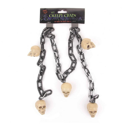 Halloween Decor Creepy Chain-Skull from B&Q