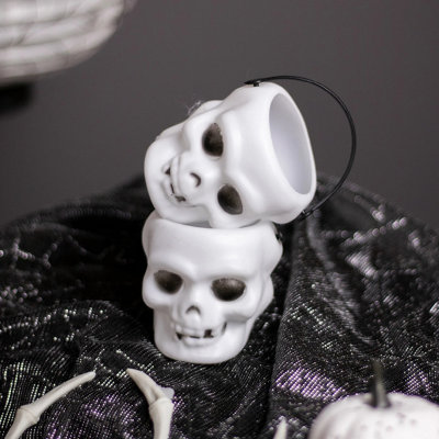  - Halloween Decor Halloween Mini Sweet Pots 6Pk-Skull