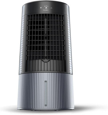 Symphony Duet Air Cooler I Black 3 Speeds High Efficiency Filters Grids With Automatic Oscillation Touch Black from B&Q