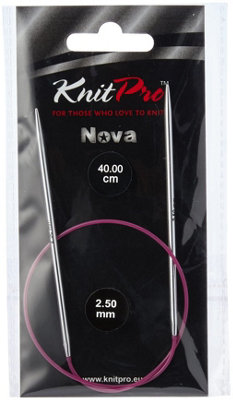 B&Q -  Nova Fc 40X2.5Nova Metal: Knitting Pins: Circular: Fixed: 40Cm X 2.50mmKnitpro