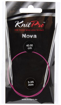 B&Q -  Nova Fc 40X3.25Nova Metal: Knitting Pins: Circular: Fixed: 40Cm X 3.25mmKnitpro