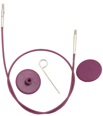 Groves Of Thames Purple Cable - Cable: Circular: Interchangeable: : - Knitpro 126Cm