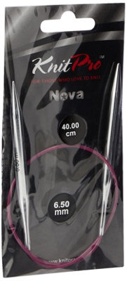 B&Q -  Nova Fc 40X6.5Nova Metal: Knitting Pins: Circular: Fixed: 40Cm X 6.50mmKnitpro