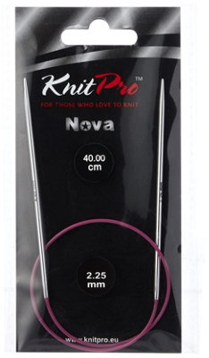 Groves Of Thames Nova Fc 40X2.25 - Nova Metal: Knitting Pins: Circular: Fixed: 40Cm X 2.25Mm - Knitpro