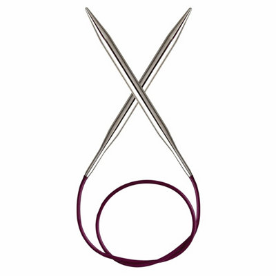 Groves Of Thames Nova Fc 80X2.25 - Nova Metal: Knitting Pins: Circular: Fixed: 80Cm X 2.25Mm - Knitpro