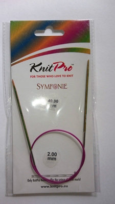 B&Q -  Symfonie Fc 40X2Symfonie: Knitting Pins: Circular: Fixed: 40Cm X 2.00mmKnitpro
