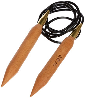 B&Q -  Jumbo Birch: Knitting Pins: Circular: Fixed: 150Cm X 20.00mm