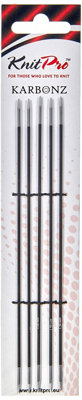 B&Q -  Karbonz: Knitting Pins: Double-Ended: Set Of Five: 15Cm X 1.50mm
