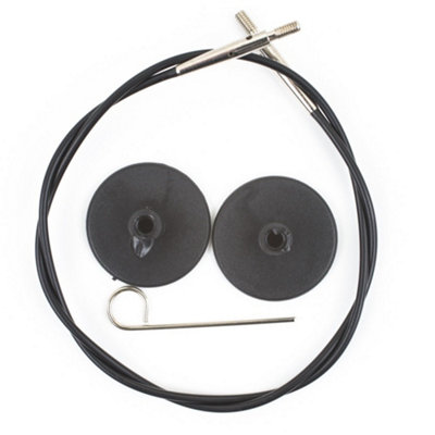 Groves Of Thames Cable 56Cm - Cable: Circular: Interchangeable: : 56Cm - Knitpro Black