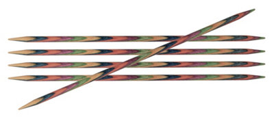 B&Q -  Symfonie: Knitting Pins: Double-Ended: Set Of Five: 15Cm X 5.50mm