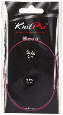 Groves Of Thames Nova Fc 50X2.25 - Nova Metal: Knitting Pins: Circular: Fixed: 50Cm X 2.25Mm - Knitpro