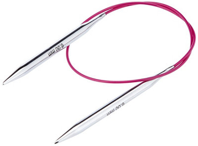 B&Q -  Nova Fc 50X6Nova Metal: Knitting Pins: Circular: Fixed: 50Cm X 6.00mmKnitpro