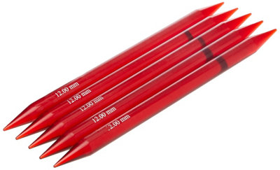 B&Q -  Trendz: Knitting Pins: Double-Ended: Set Of Five: 20Cm X 12.00mm