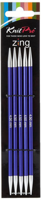 B&Q -  Zing Dp 15X4.5Zing: Knitting Pins: Double-Ended: Set Of Five: 15Cm X 4.50mmKnitpro