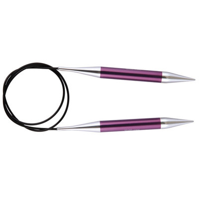 Groves Of Thames Zing Fc 100X10 - Zing: Knitting Pins: Circular: Fixed: 100Cm X 10.00Mm - Knitpro Silver