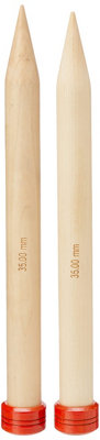 B&Q -  Basix Sp 40X35Jumbo Birch: Knitting Pins: Single-Ended: 40Cm X 35.00mmKnitpro
