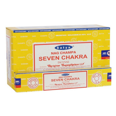 Something Different 12 Packs Of Seven Chakra Incense Sticks By Satya from B&Q
