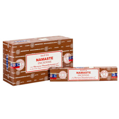Something Different Set Of 12 Packets Of Namaste Incense Sticks By Satya