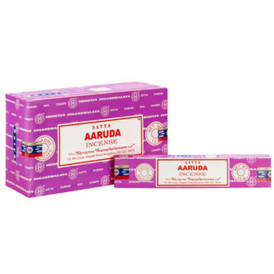 Something Different Set Of 12 Packets Of Aaruda Incense Sticks By Satya