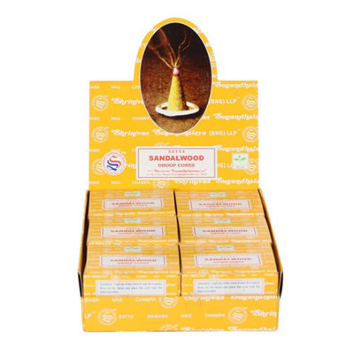Something Different Set Of 12 Packets Of Sandalwood Dhoop Cones By Satya from B&Q
