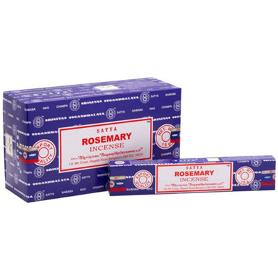 Something Different Set Of 12 Packets Of Rosemary Incense Sticks By Satya from B&Q