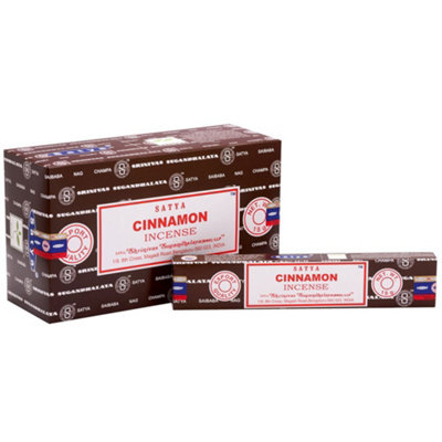 B&Q -  Set Of 12 Packets Of Cinnamon Incense Sticks By Satya