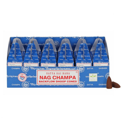 Something Different Set Of 6 Packets Of Satya Nag Champa Backflow Dhoop Cones from B&Q