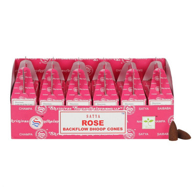 Something Different Set Of 6 Packets Of Satya Rose Backflow Dhoop Cones from B&Q