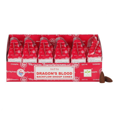 Something Different Set Of 6 Packets Of Satya Dragon's Blood Backflow Dhoop Cones from B&Q