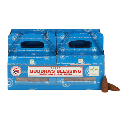 Set Of 6 Packets Of Buddha's Blessing Backflow Dhoop Cones By Satya from B&Q