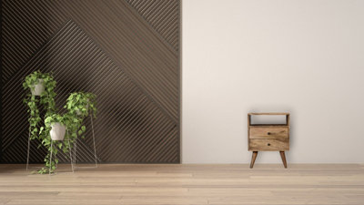 Artisan Furniture Solid Wood Classic Oak-Ish Bedside from B&Q