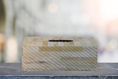 Artisan Furniture Bone Inlay Tissue Box from B&Q