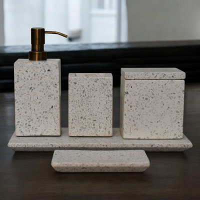 B&Q -  Trazzo 5-Piece Bathroom Set