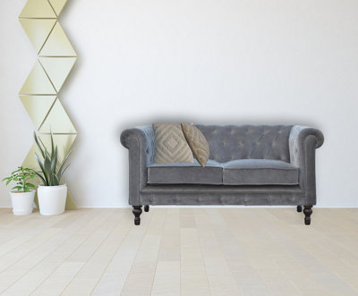 B&Q -  Solid Wood Sage Green Diamond Cushion Set Of 2