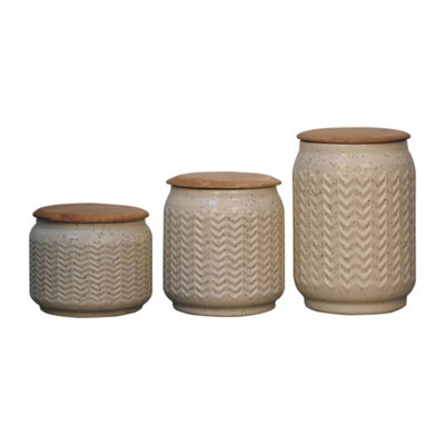 Artisan Furniture Zig-Zag Sugar, Tea And Coffee Set