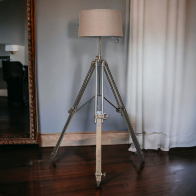 B&Q -  Chrome Tripod Lamp