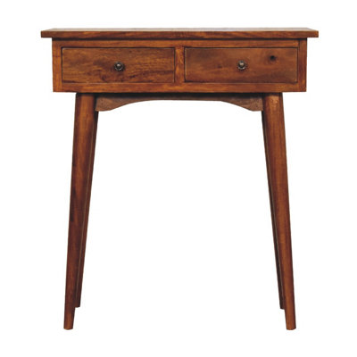 Artisan Furniture Solid Wood Mini Chestnut Hallway Console from B&Q